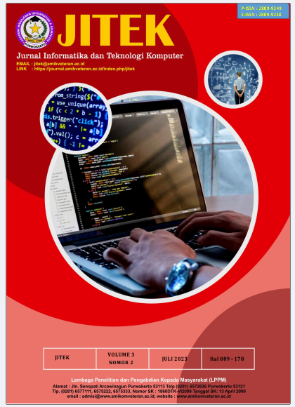 					View Vol. 3 No. 2 (2023): Juli : Jurnal Informatika dan Teknologi Komputer
				