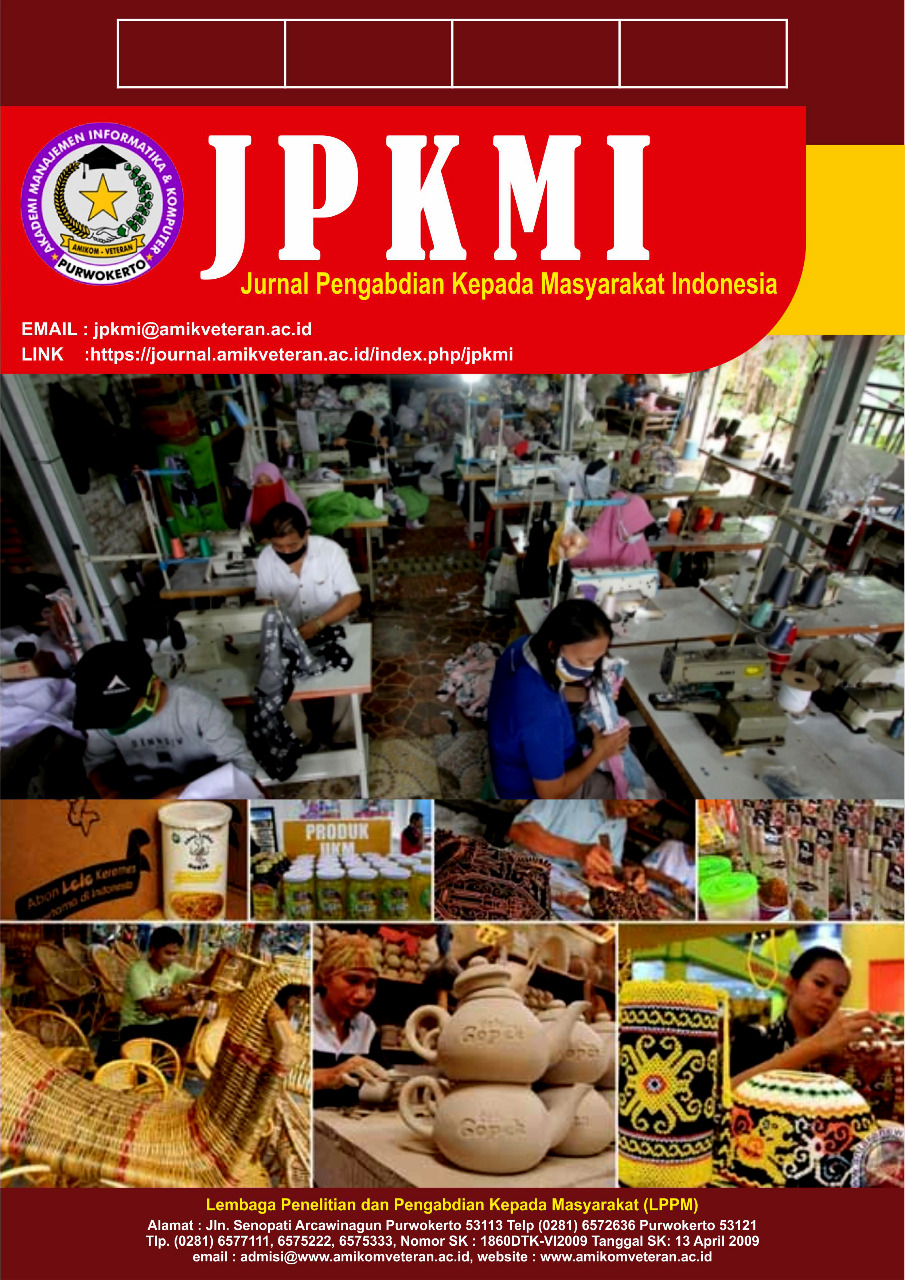 					View Vol. 3 No. 2 (2023): Agustus: Jurnal Pengabdian Kepada Masyarakat Indonesia (JPKMI)
				