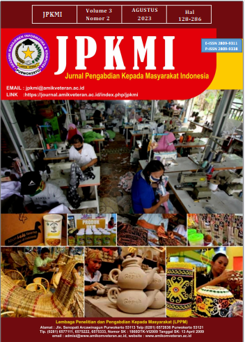 					View Vol. 3 No. 2 (2023): Agustus: Jurnal Pengabdian Kepada Masyarakat Indonesia (JPKMI)
				