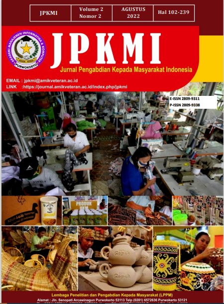 					View Vol. 2 No. 2 (2022): Agustus: Jurnal Pengabdian Kepada Masyarakat Indonesia (JPKMI)
				