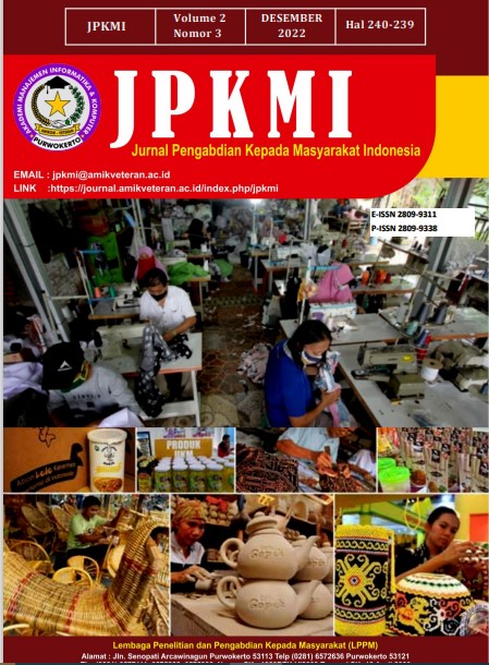 					View Vol. 2 No. 3 (2022): Desember : Jurnal Pengabdian Kepada Masyarakat Indonesia (JPKMI)
				