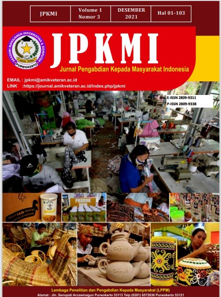					View Vol. 1 No. 3 (2021): Desember: Jurnal Pengabdian Kepada Masyarakat Indonesia (JPKMI)
				