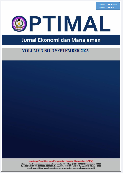 					View Vol. 3 No. 3 (2023): September : Jurnal Ekonomi dan Manajemen
				