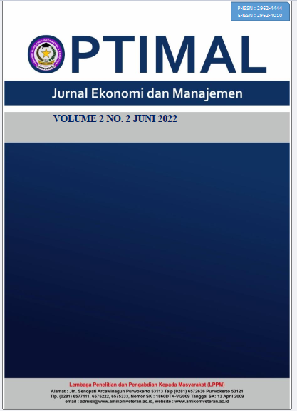 					View Vol. 2 No. 2 (2022): Juni : Jurnal Ekonomi dan Manajemen
				