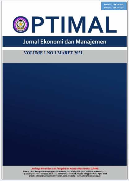 					View Vol. 1 No. 1 (2021): Maret: Jurnal Ekonomi dan Manajemen
				