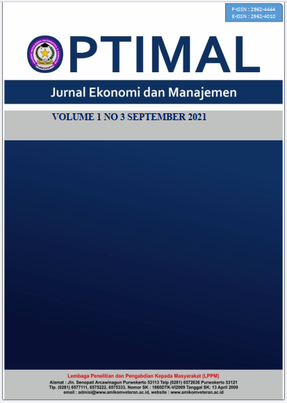 					View Vol. 1 No. 3 (2021): September : Jurnal Ekonomi dan Manajemen
				