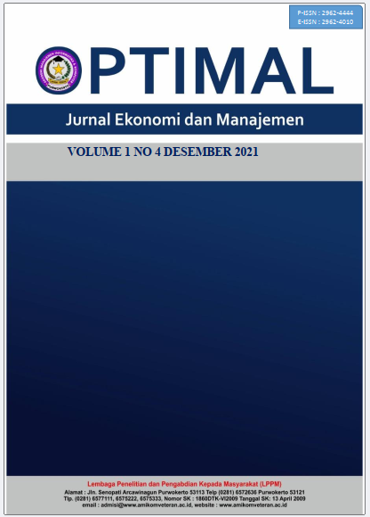 					View Vol. 1 No. 4 (2021): Desember : Jurnal Ekonomi dan Manajemen
				