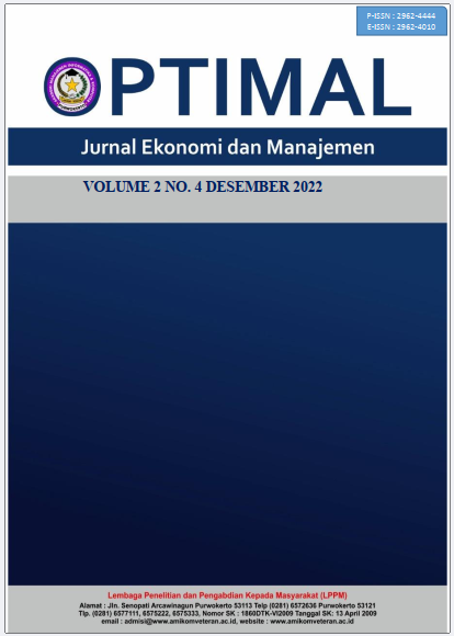 					View Vol. 2 No. 4 (2022): Desember :  Jurnal Ekonomi dan Manajemen
				