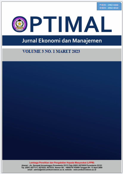 					View Vol. 3 No. 1 (2023): Maret: Jurnal Ekonomi dan Manajemen
				